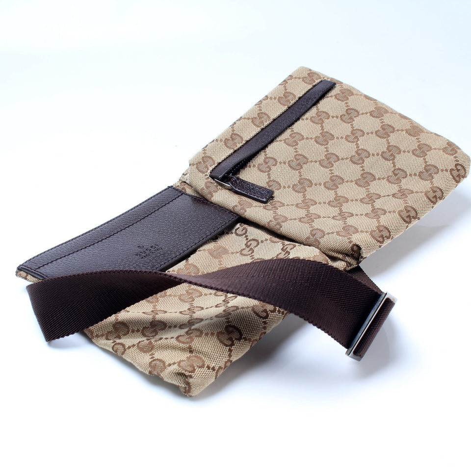 Gucci 28566 GG Canvas Waist Bag