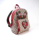 Gucci 427042 GG Supreme Embroidered Backpack Bag