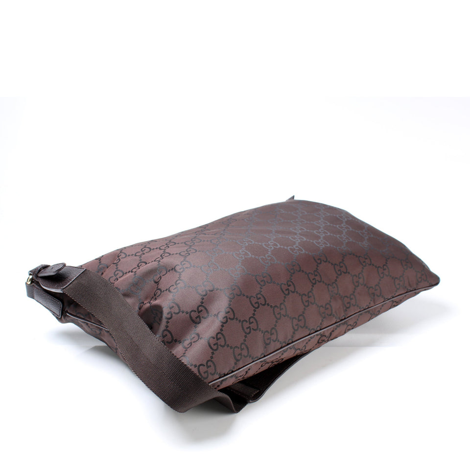 Gucci 190628 GG Nylon Messenger Bag