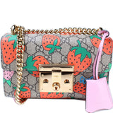 Gucci 409487 Padlock Small Strawberry Bag