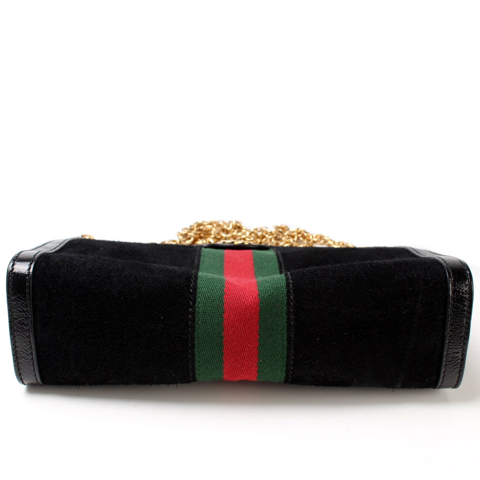 Gucci 503877 Ophidia Suede Shoulder Small Bag