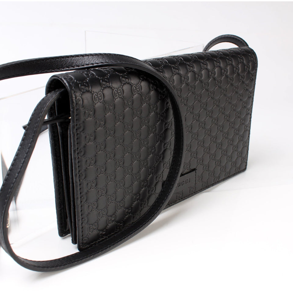 Gucci 466507 Micro GG Wallet On Chain Bag