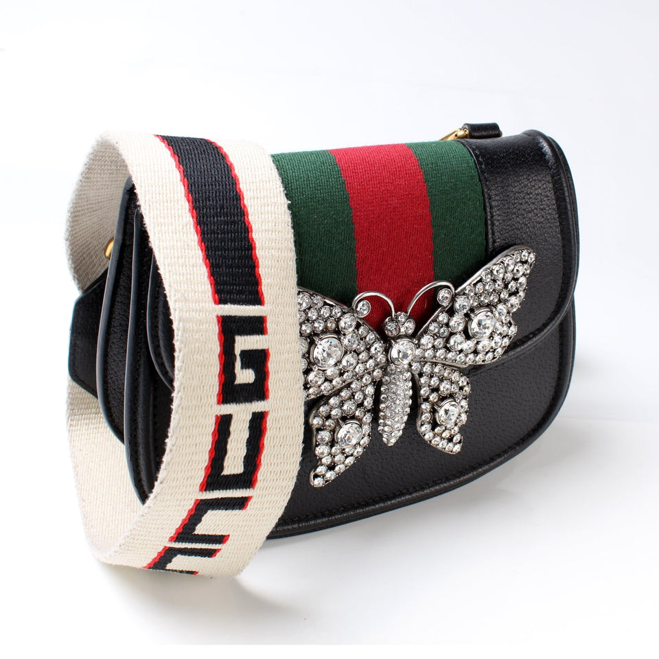 Gucci 505387 Totem Crystal Butterfly Bag