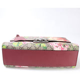 Gucci 409486 Padlock GG Supreme Blooms Shoulder Medium Bag