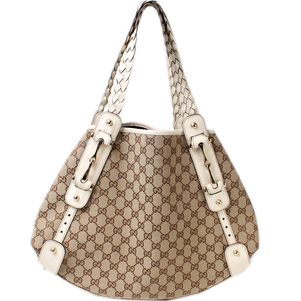 Gucci 137621 GG Horsebit Hobo Bag