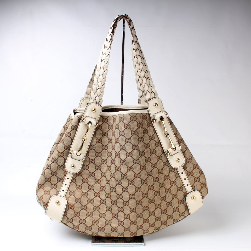 Gucci 137621 GG Horsebit Hobo Bag