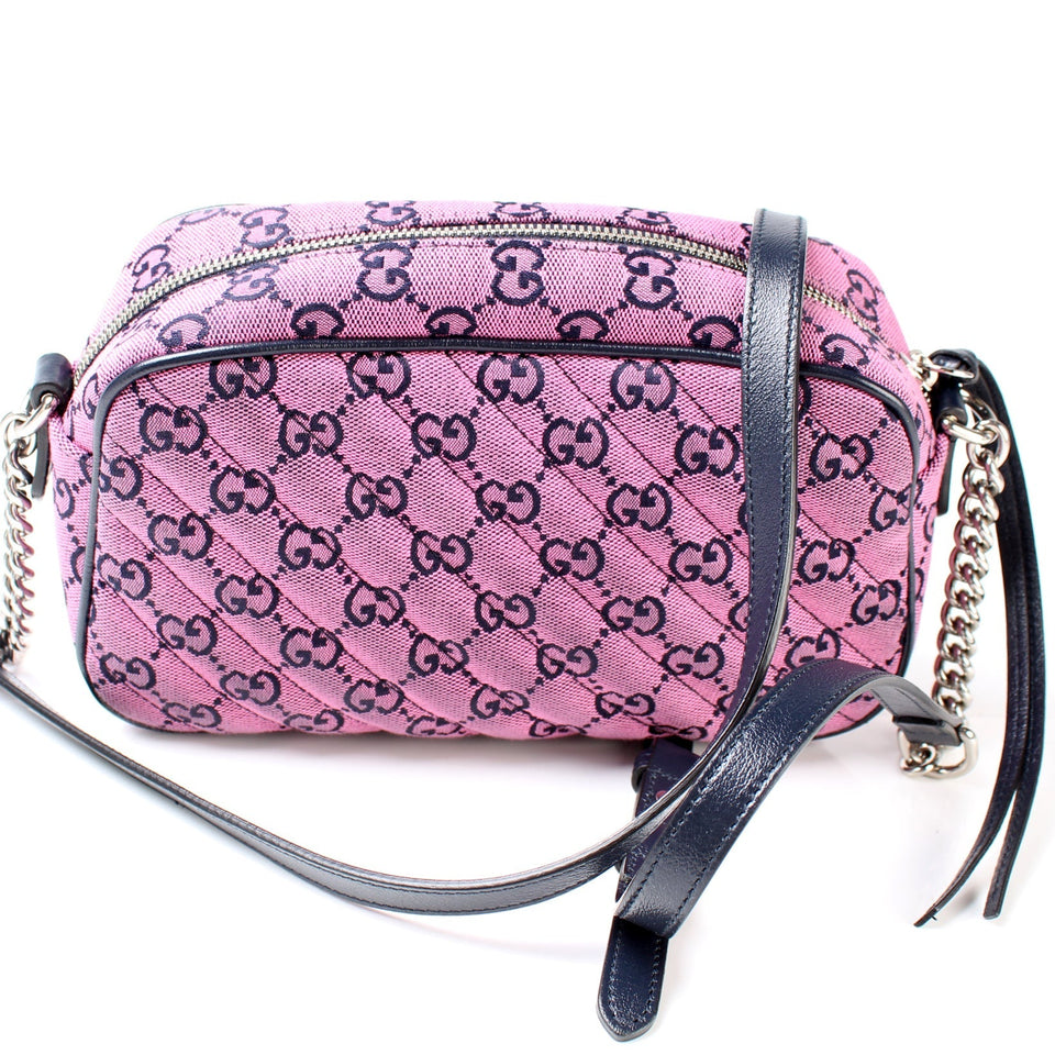 Gucci 447632 GG Marmont Small Canvas Camera Bag