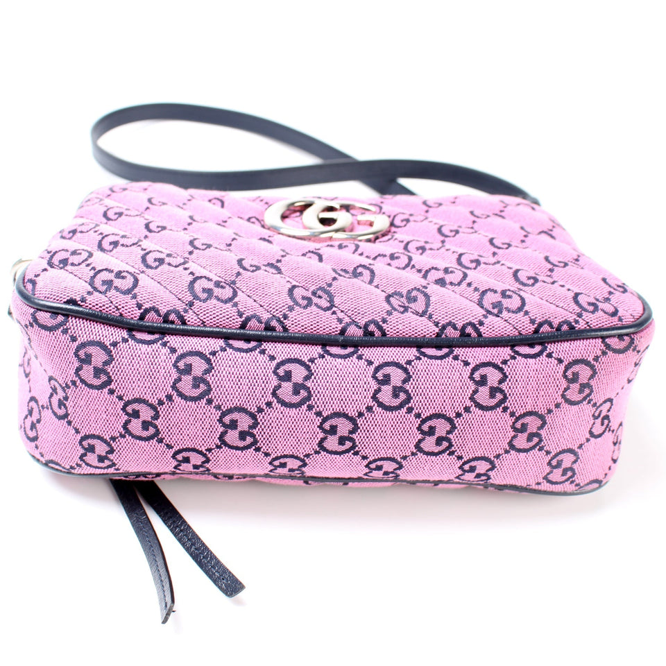 Gucci 447632 GG Marmont Small Canvas Camera Bag