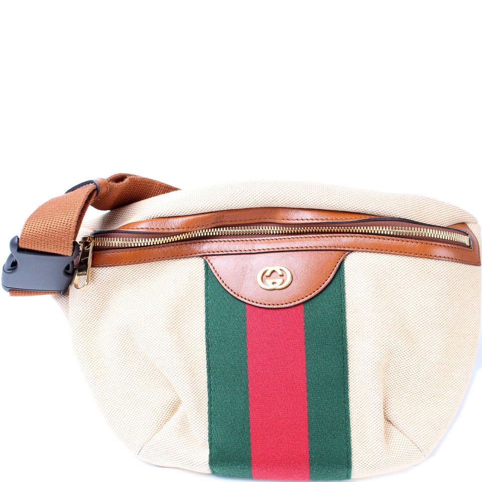 Gucci 575082 Vintage Canvas Web Belt Bag