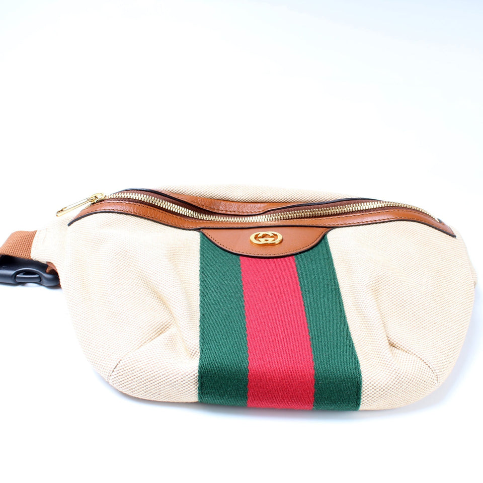 Gucci 575082 Vintage Canvas Web Belt Bag