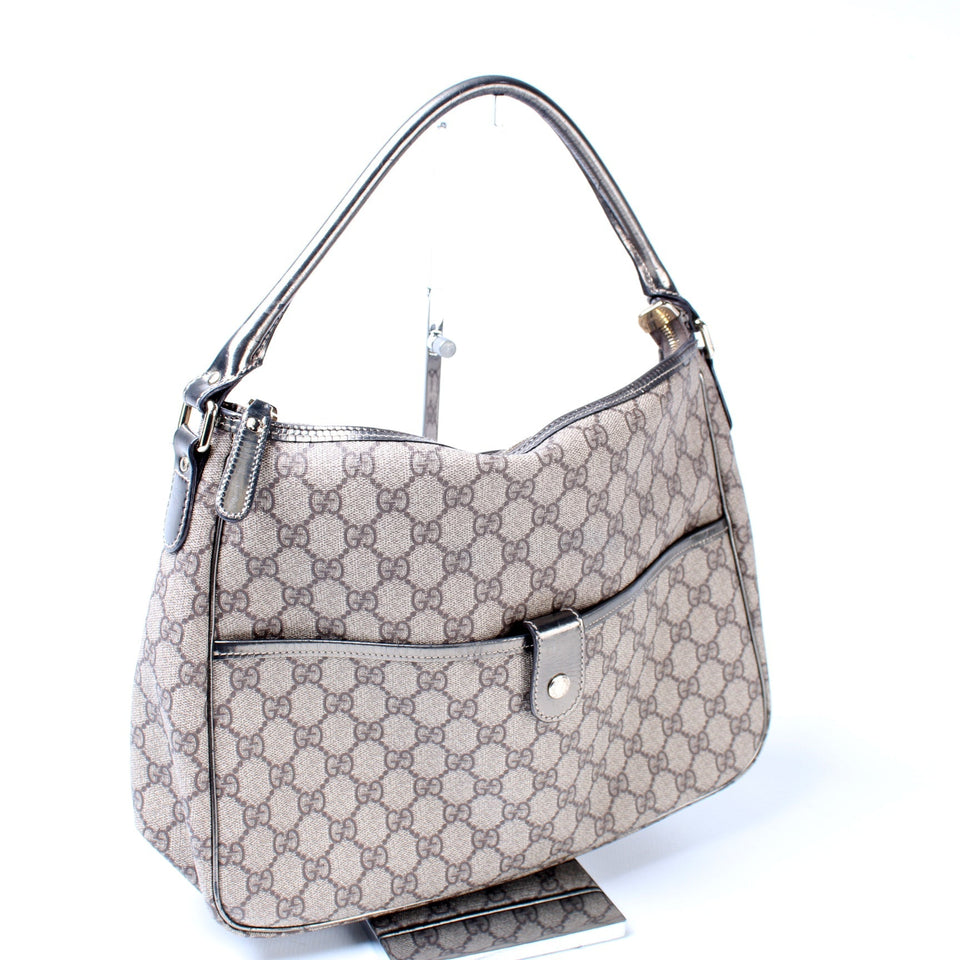 Gucci 189898 GG Supreme Joy Hobo Bag