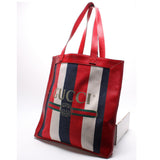 Gucci 523781 Logo Striped Tote Bag