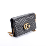 Gucci 474575 Marmont Chain Wallet Bag