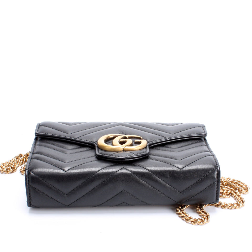 Gucci 474575 Marmont Chain Wallet Bag