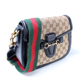Gucci 383848 GG Canvas Lady Web Original Shoulder Bag