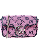 Gucci 476433 Marmont Canvas Mini Flap Bag