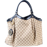 Gucci 211943 Sukey GG Canvas Large Bag