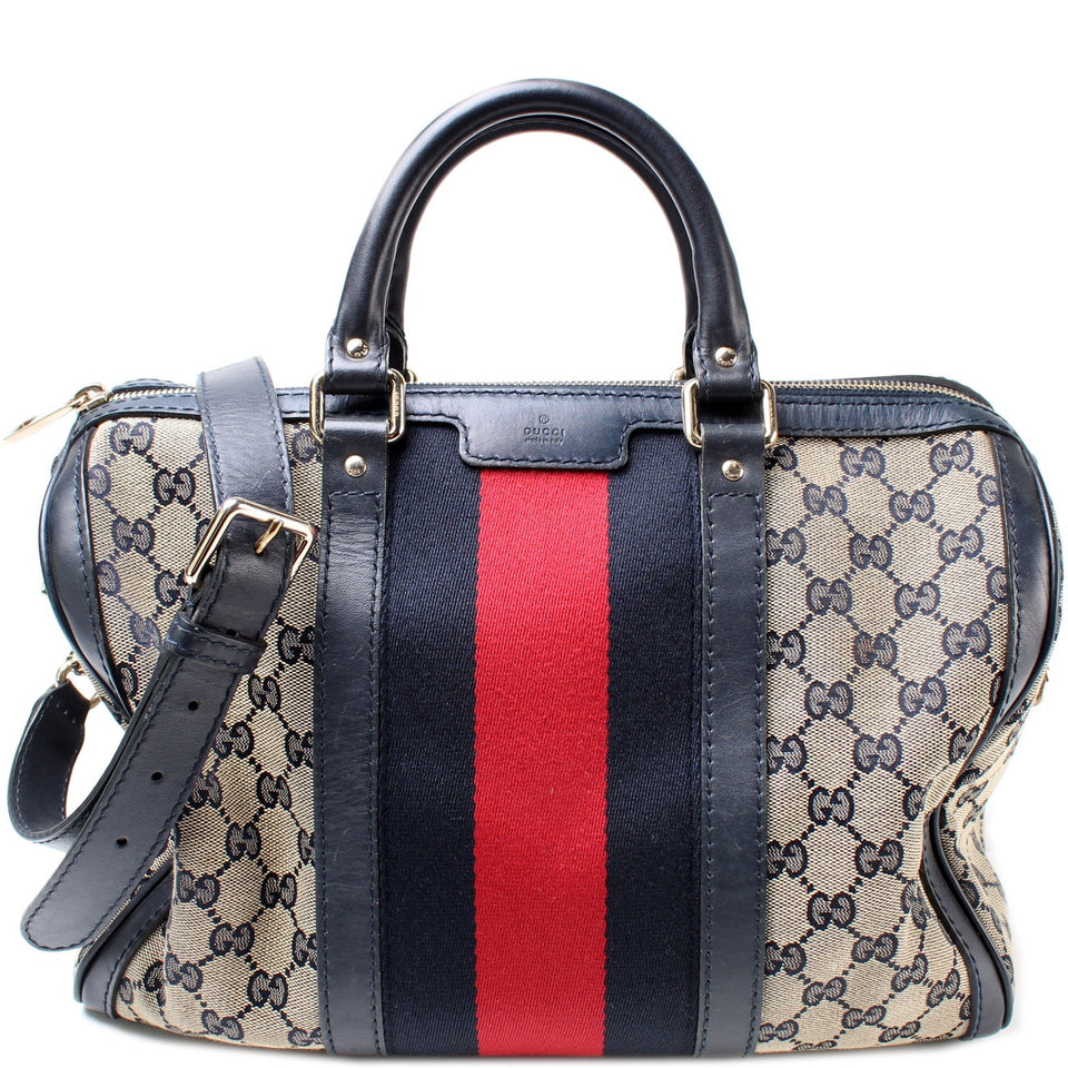 Gucci 247205 Boston Canvas Bag