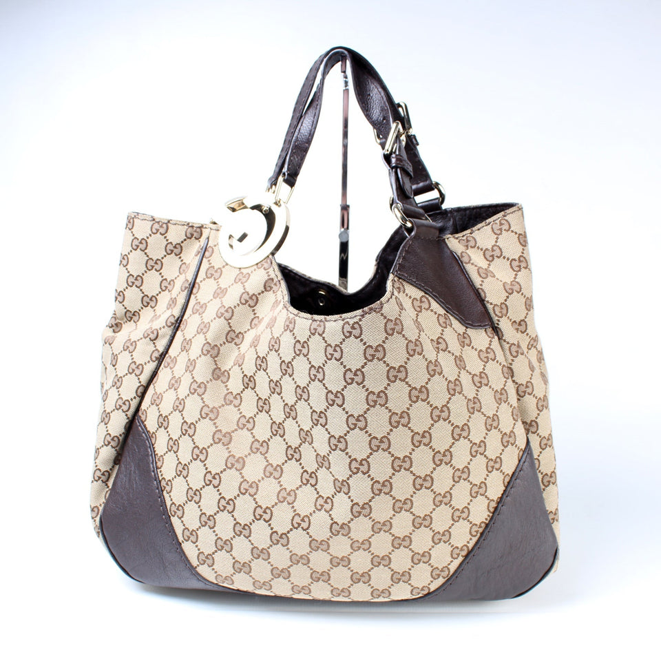 Gucci 203504 Charlotte GG Canvas Hobo Bag