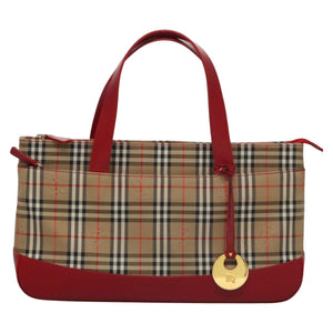 Burberry Nova Check Beige Canvas Handbag ( )