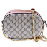 Gucci 405535 GG Supreme Embellished Bee Mini Chain Bag