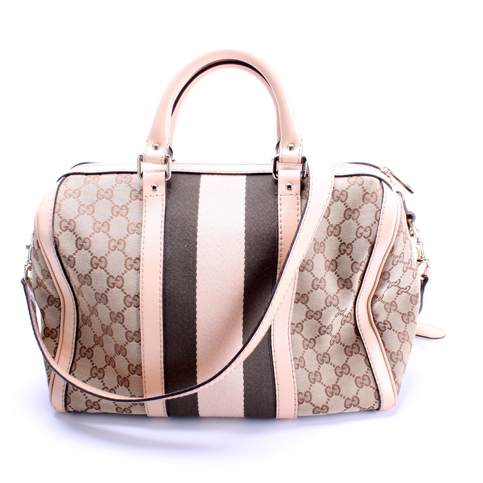 Gucci 247205 Boston Canvas Bag