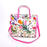 Gucci 550141 Canvas Flora Tote Medium Bag