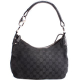 Gucci 115002 GG Canvas Classic Ring Hobo Bag