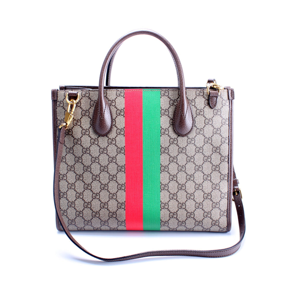 Gucci 659988 GG Supreme Tiger Tote Bag