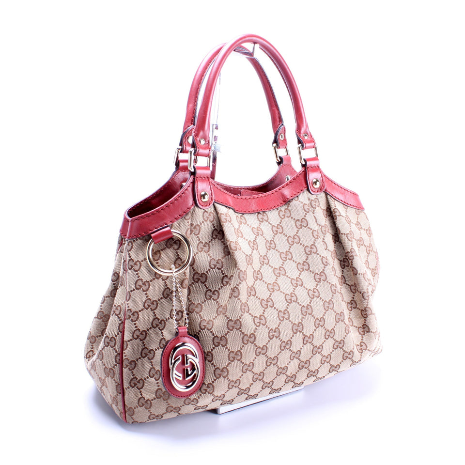 Gucci 211944 Sukey GG Canvas Medium Bag
