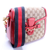 Gucci 383848 GG Canvas Lady Web Original Shoulder Bag