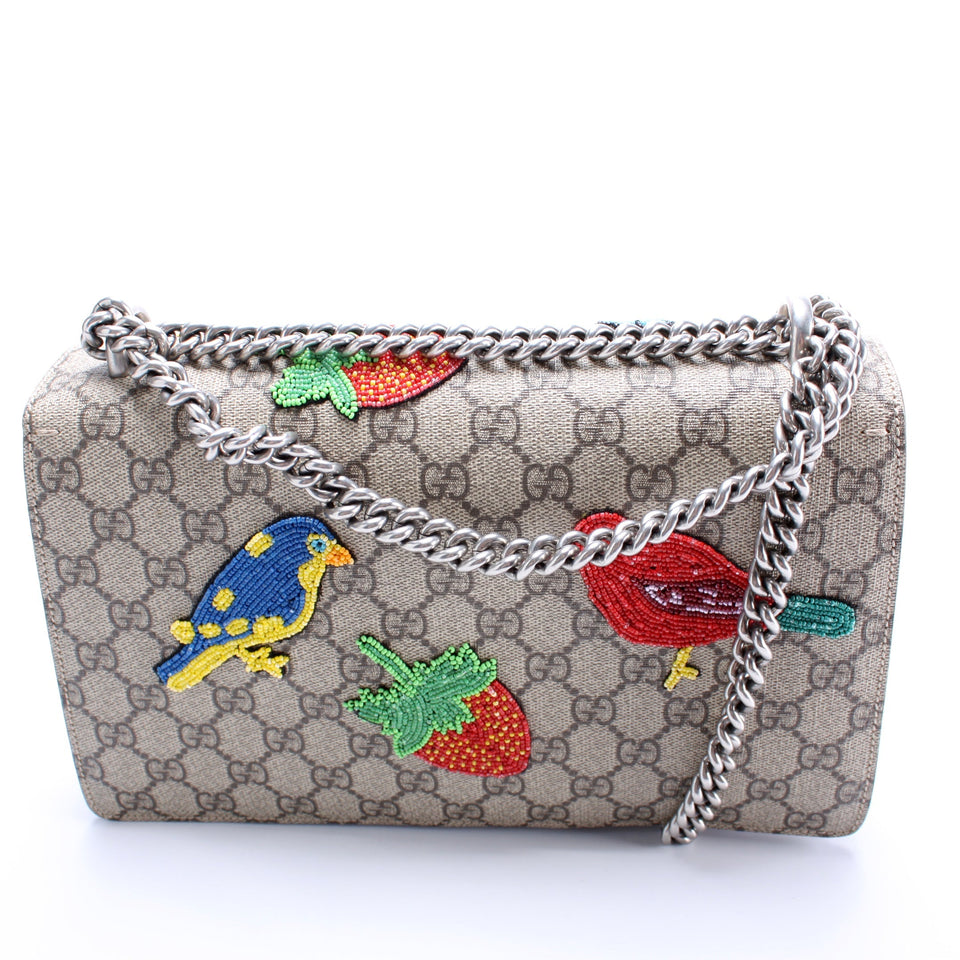 Gucci 400249 Dionysus GG Bead Embellished Shoulder Small Bag
