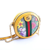 Gucci 550618 Ophidia GG Flora Round Small Crossbody Bag