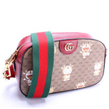 Gucci 574886 X Doraemon GG Supreme Shoulder Bag