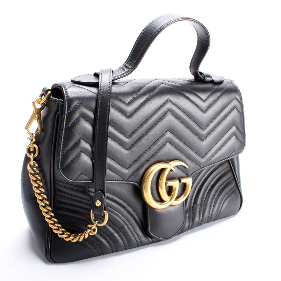 Gucci 498109 Marmont Top Handle Medium Bag