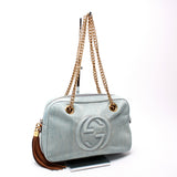 Gucci 308983 Soho Denim Chain Shoulder Bag