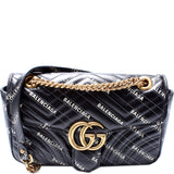 Gucci 443497 X Balenciaga GG Marmont Shoulder Small Bag