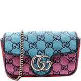 Gucci 476433 Marmont Canvas Mini Flap Bag