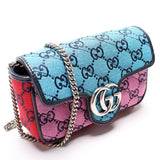 Gucci 476433 Marmont Canvas Mini Flap Bag