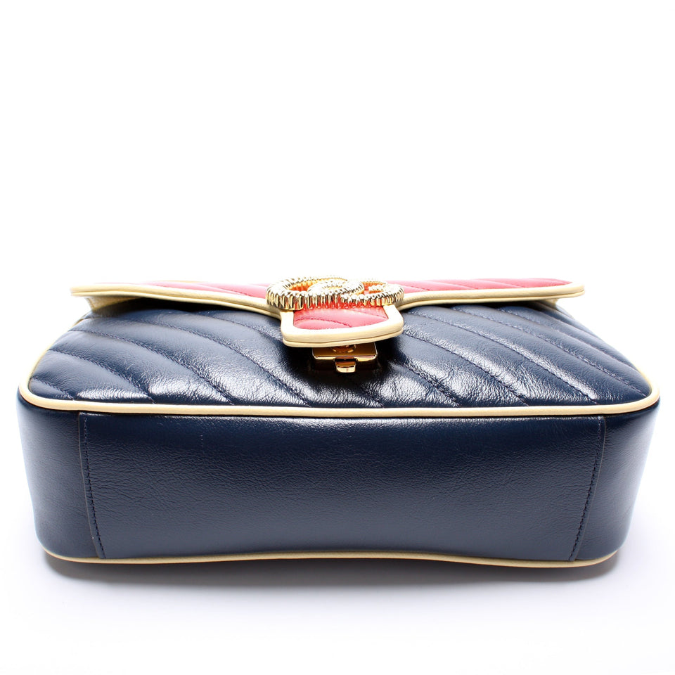 Gucci 443497 GG Marmont Shoulder Small Flap Bag