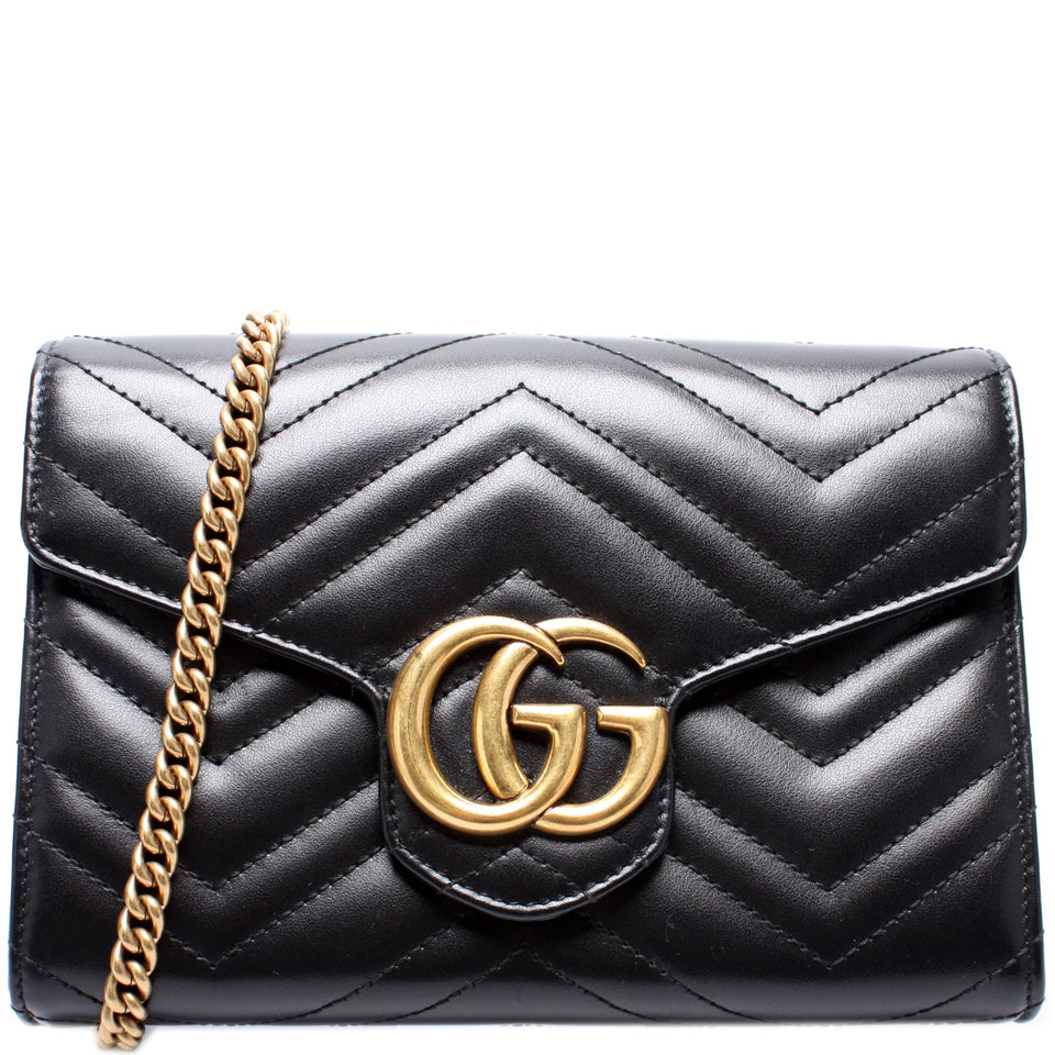 Gucci 474575 Marmont Chain Wallet Bag
