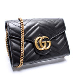 Gucci 474575 Marmont Chain Wallet Bag