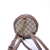 Gucci 598661 Ophidia Web Mini Round Backpack Bag