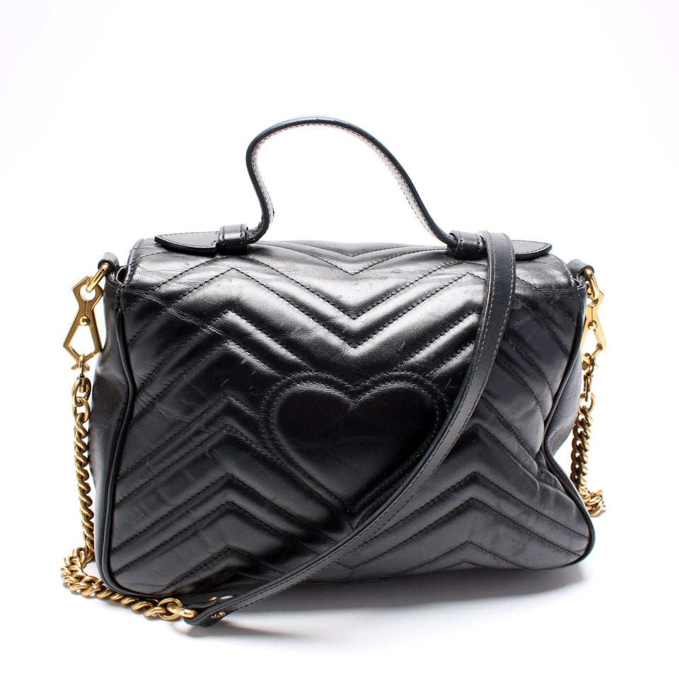 Gucci 498110 GG Marmont Small Top Handle Bag