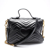 Gucci 498110 GG Marmont Small Top Handle Bag