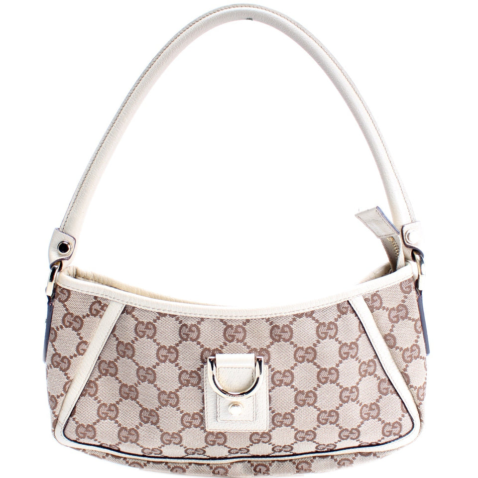 Gucci 130939 GG Canvas Abbey Pochette Bag