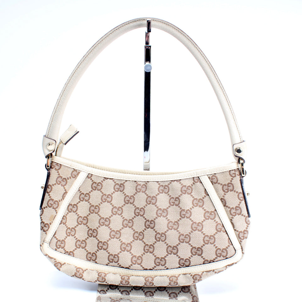 Gucci 130939 GG Canvas Abbey Pochette Bag