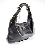 Gucci 115867 Horsebit Leather Hobo Bag