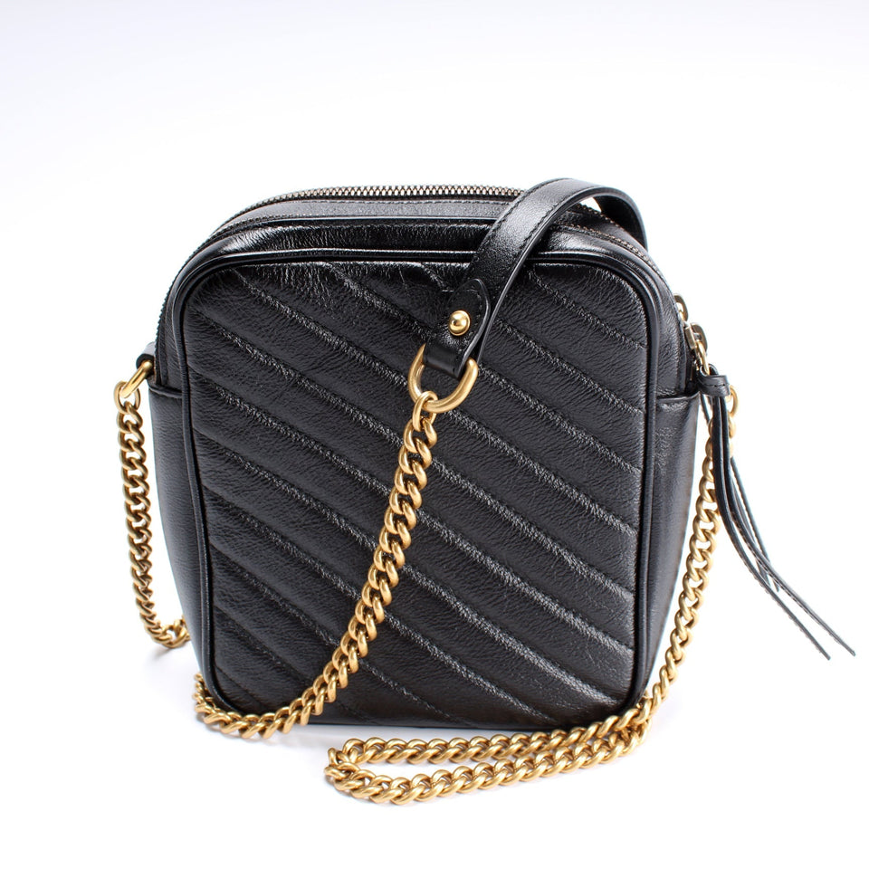Gucci 550155 GG Marmont Double Zip Shoulder Bag