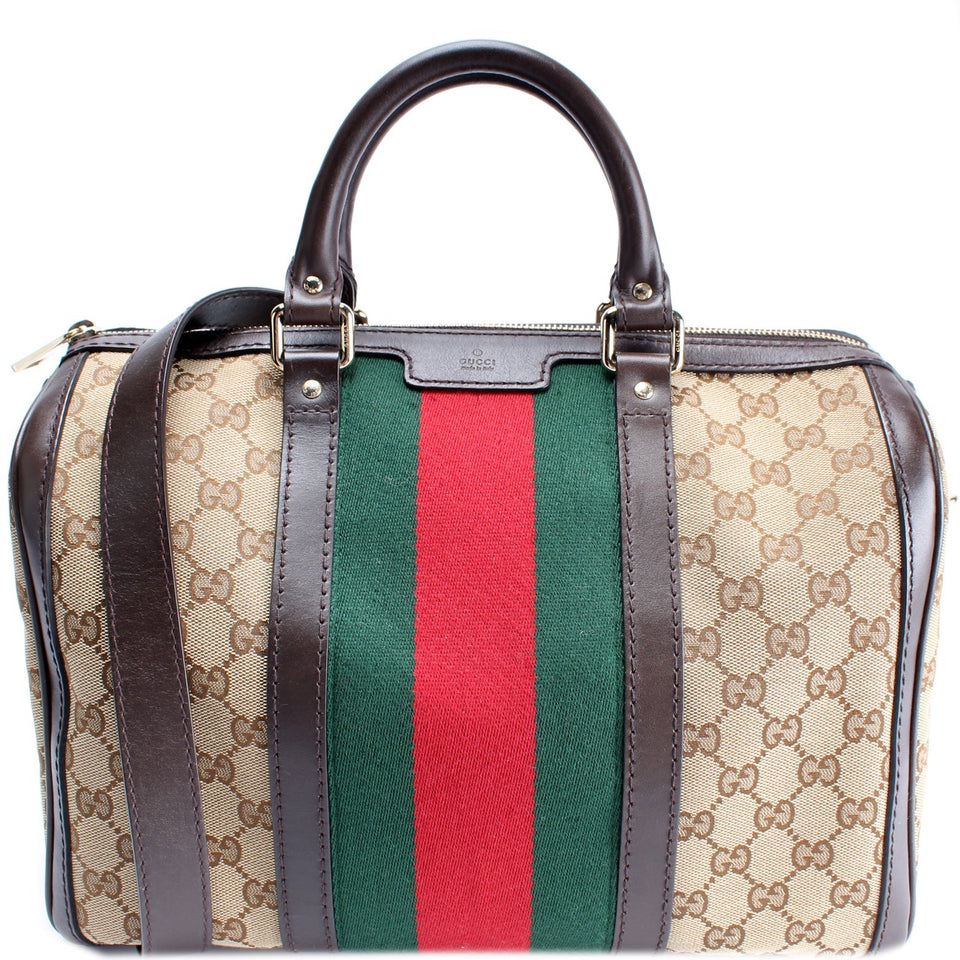 Gucci 247205 Boston Canvas Bag